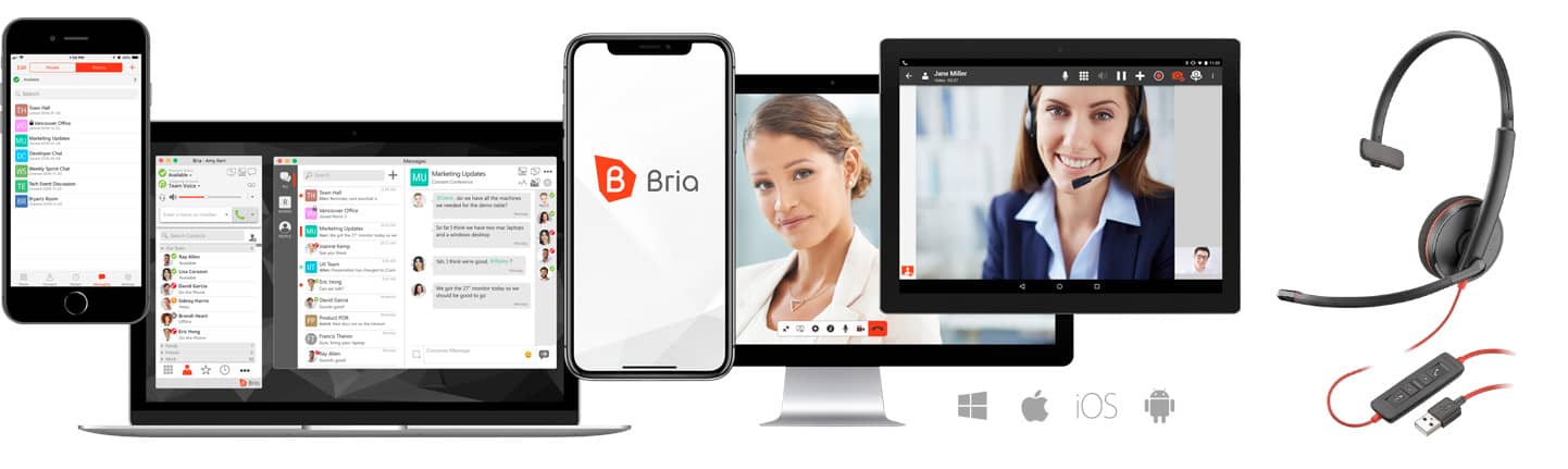 Bria Enterprise Softphone and Plantronics