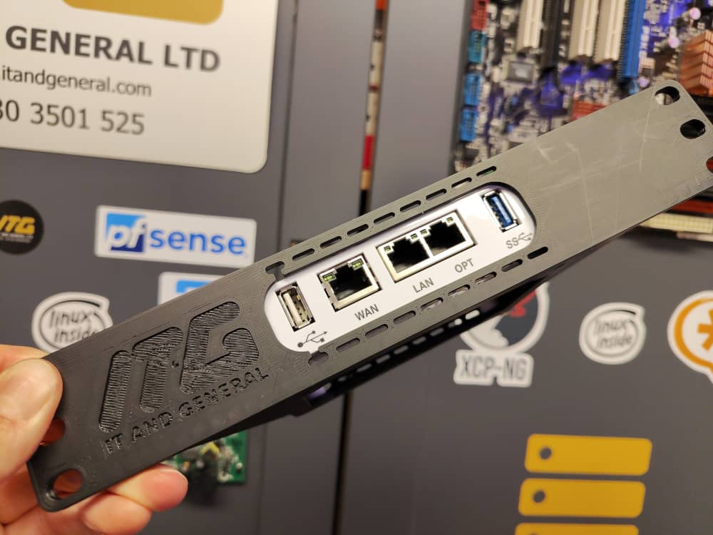 Netgate 1100 10-inch rack mount 3D print